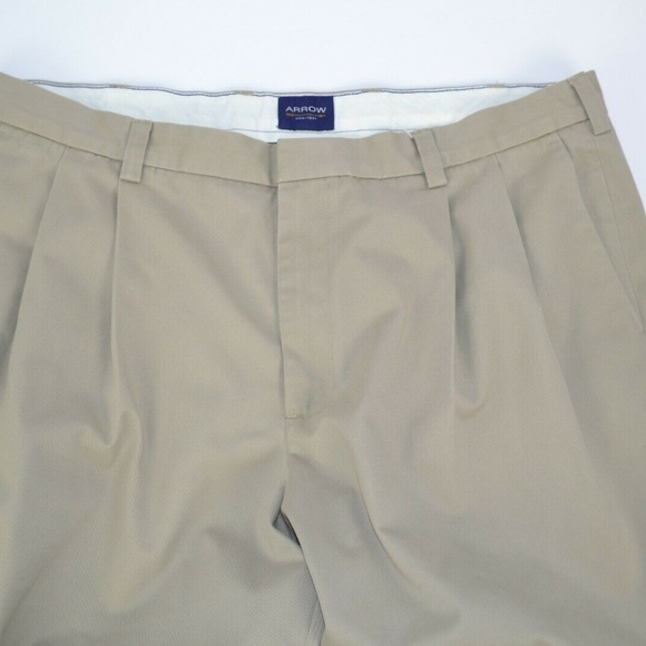 Arrow Pleated Khaki Pants 42x30 - Picture 6 of 8
